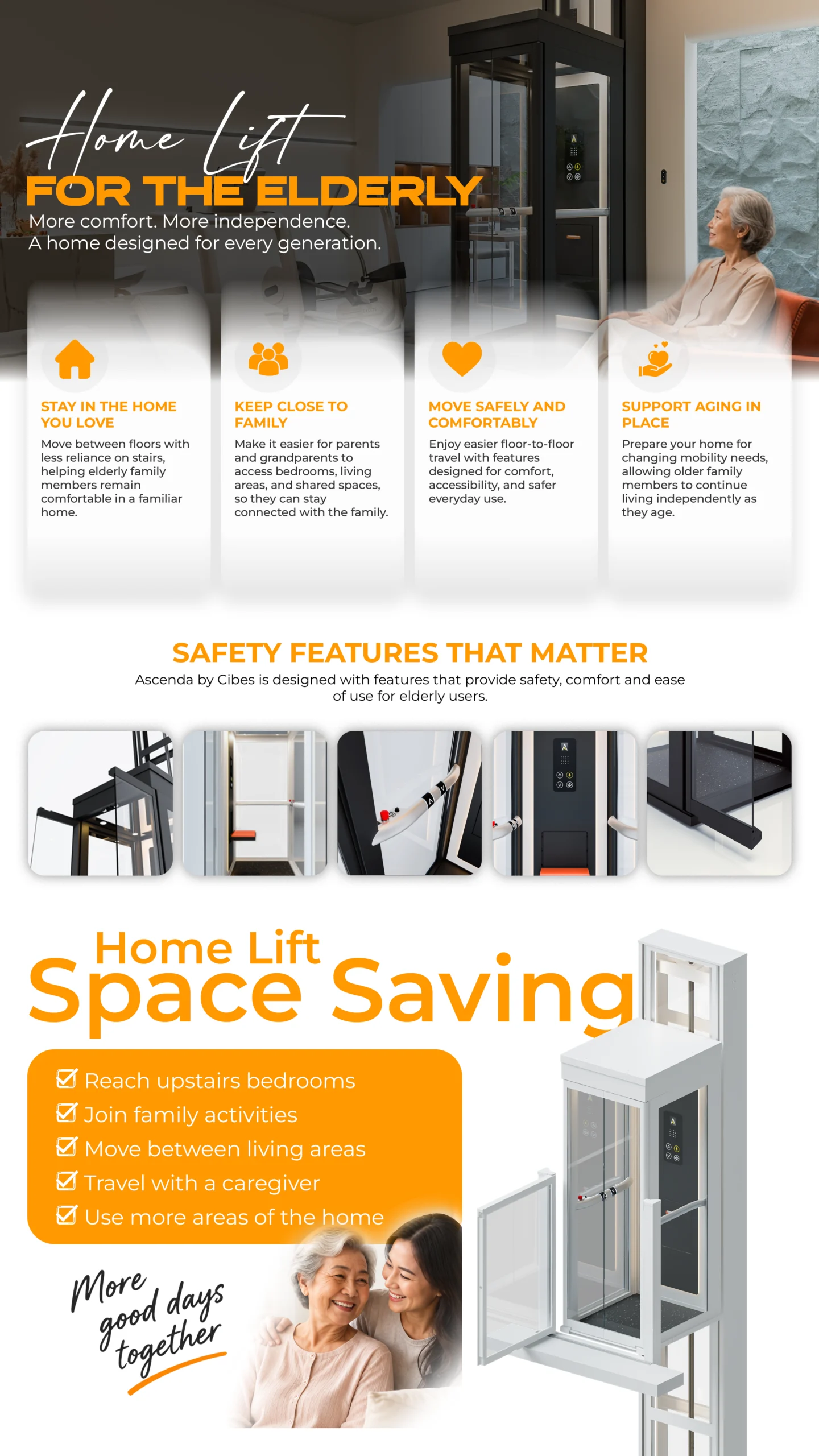 Home lifts for the elderly in the Philippines